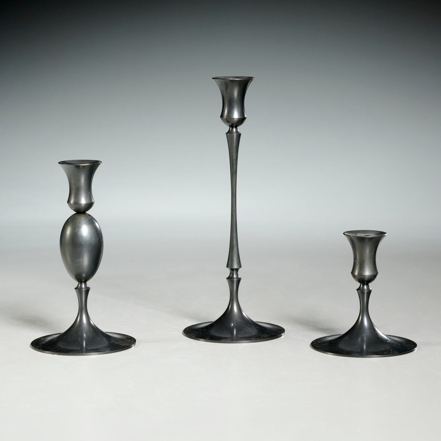 No. 206 E.R. Butler Biedermeier Oxidized Candlestick - Bon Ton goods