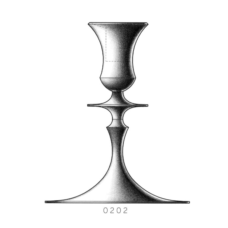 No. 208 E.R. Butler Biedermeier Silver Candlestick | Ted Muehling - Bon Ton goods