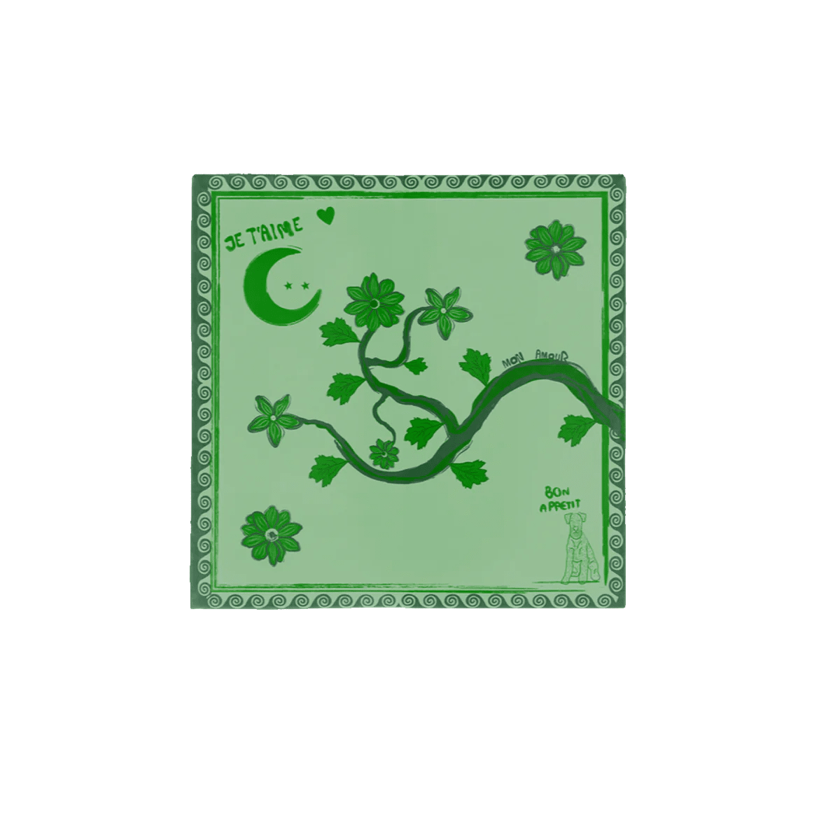 NojiNoji Bon Appetit Napkin (Green) - Bon Ton goods