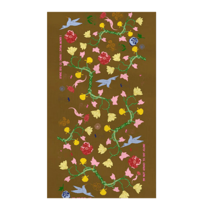 NojiNoji I'm Not Afraid to Eat Alone Tablecloth (Brown) - Bon Ton goods