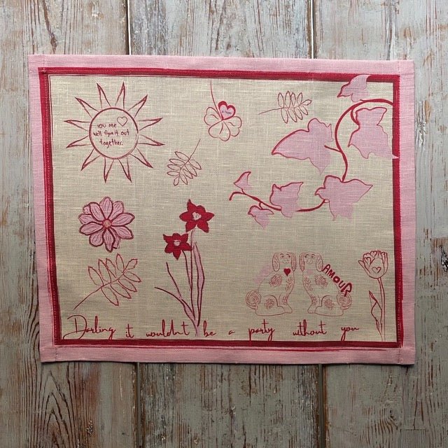 NojiNoji It Wouldn't Be a Party Without You Placemat (Multi) - Bon Ton goods