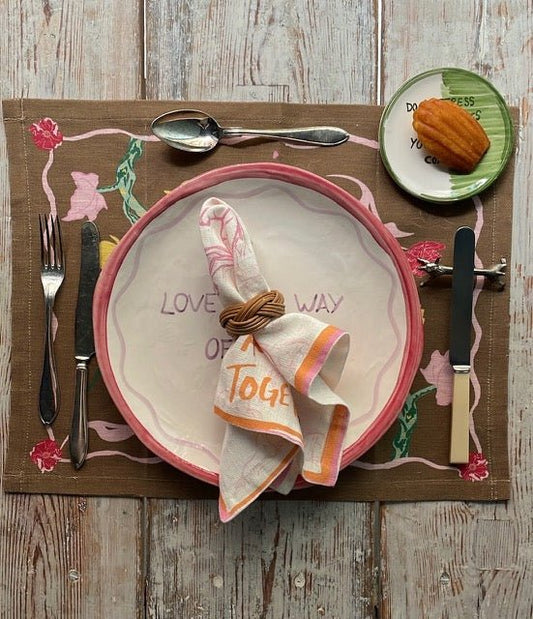 NojiNoji Napkin (Orange) - Bon Ton goods