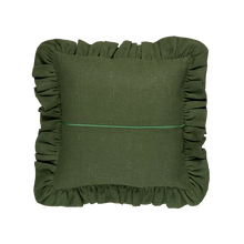 Load image into Gallery viewer, Diana Frill Cushion (Dark Green)
