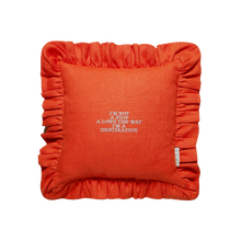 Load image into Gallery viewer, Diana Frill Cushion (Orange) - NojiNoji
