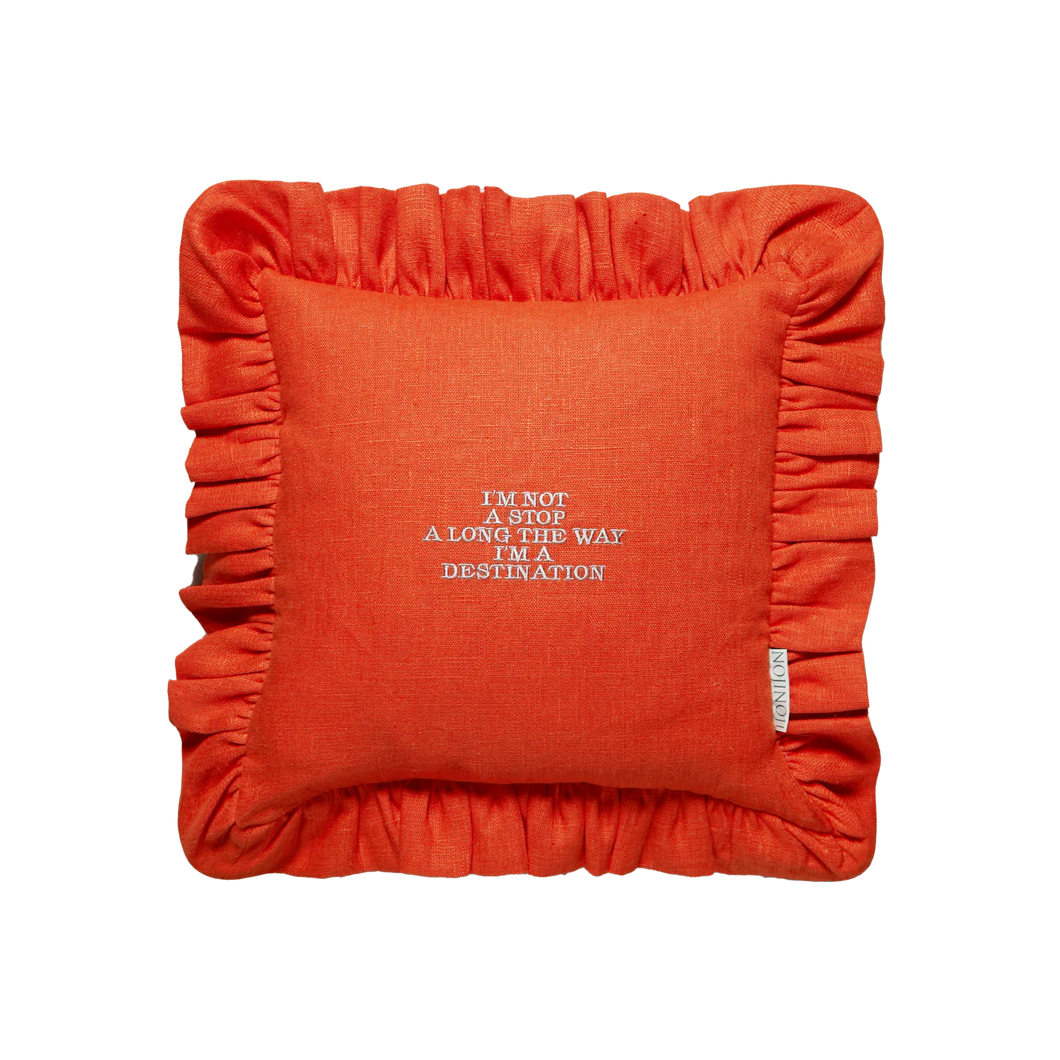 Diana Frill Cushion (Orange) - NojiNoji