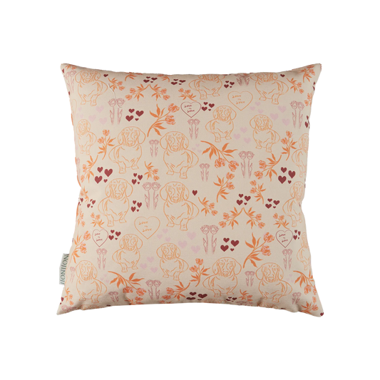 Mix Lauren Cushion (Nude/Orange)