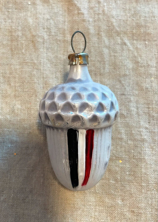 Nostalgic Acorn with Tricolor Flag | Nostalgie Christbaumschmuck - Bon Ton goods
