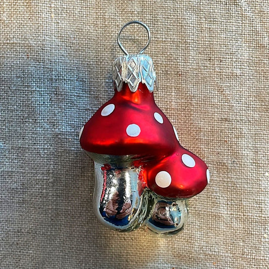 Nostalgic Mini Mushroom Pair | Nostalgie Christbaumschmuck - Bon Ton goods