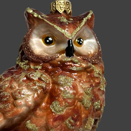 Nostalgic Owl on Log | Nostalgie Christbaumschmuck - Bon Ton goods