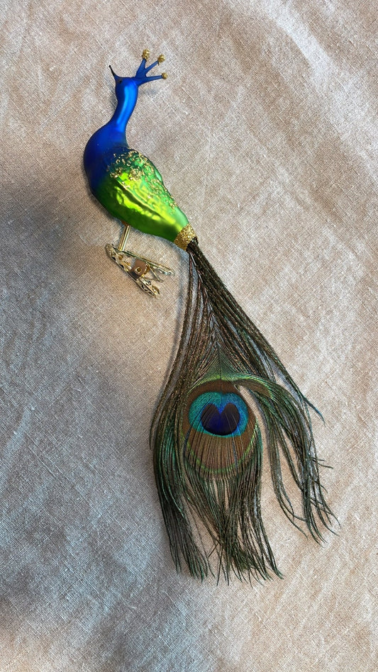 Nostalgic Peacock Blue and Green | Nostalgie Christbaumschmuck - Bon Ton goods