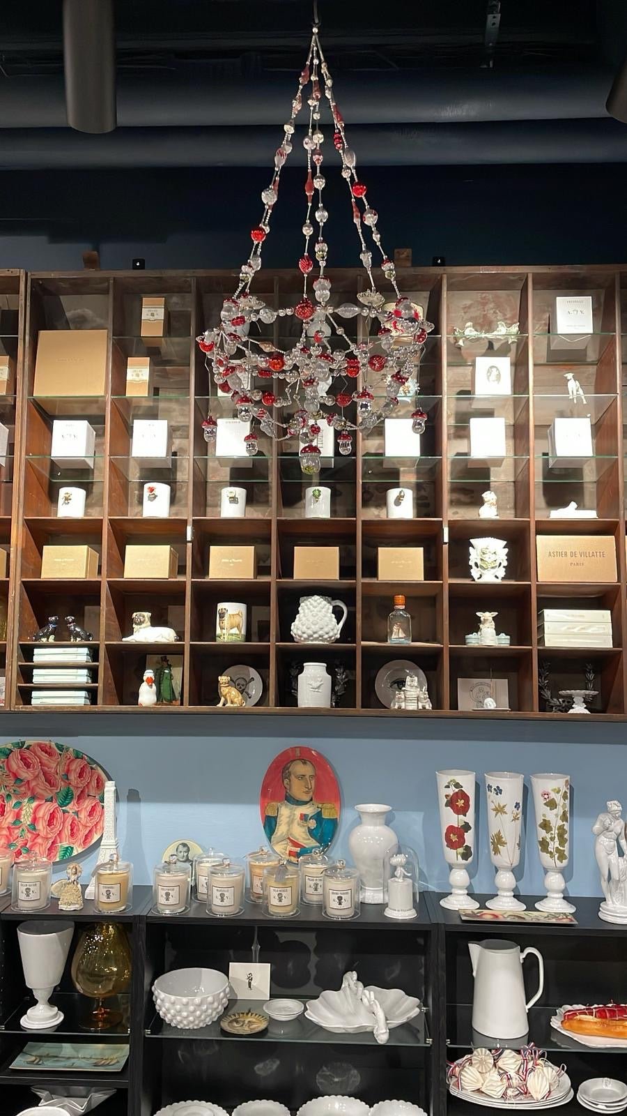 Nostalgic Silver Mushroom Christmas Chandelier - Bon Ton goods