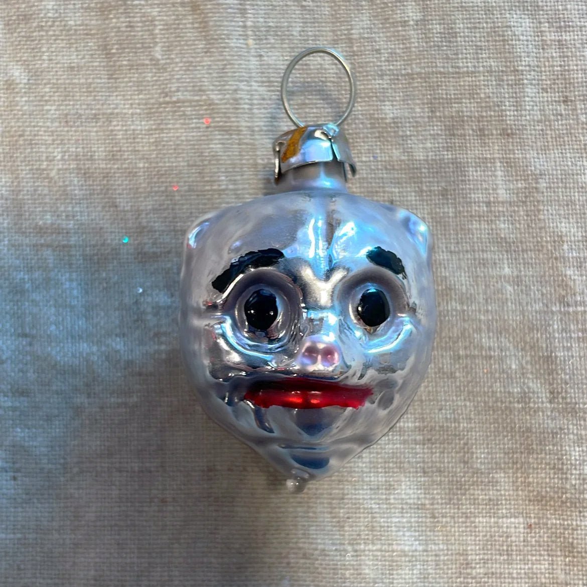 Nostalgic Small Cat Face | Nostalgie Christbaumschmuck - Bon Ton goods