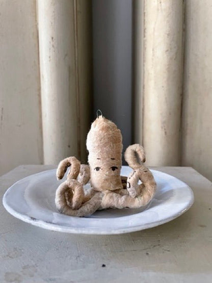 Octopus | Vintage by Crystal Spun Cotton Ornament - Bon Ton goods