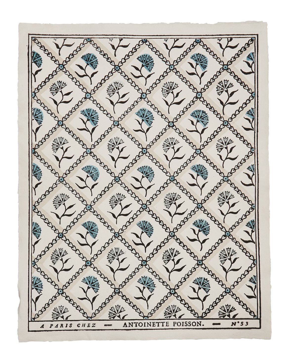 "Oeillets" NO. 53B Handmade Domino Paper | Antoinette Poisson - Bon Ton goods