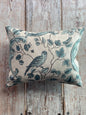 Oiseaux & Feuillage Small Cushion | Antoinette Poisson Linen Cushion – Domino Paper Design - Bon Ton goods