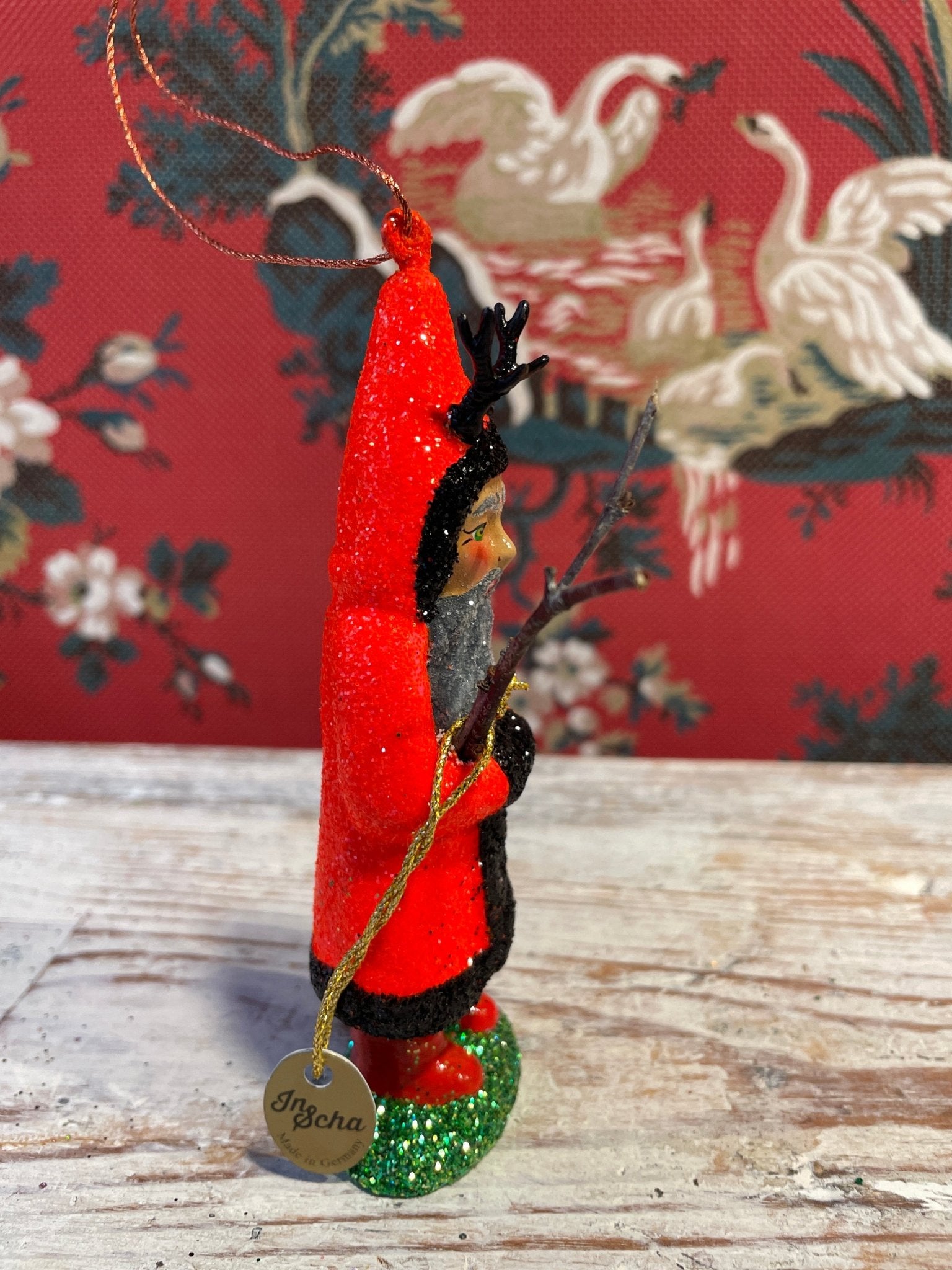 Orange Krampus Ornament | Ino Schaller - Bon Ton goods