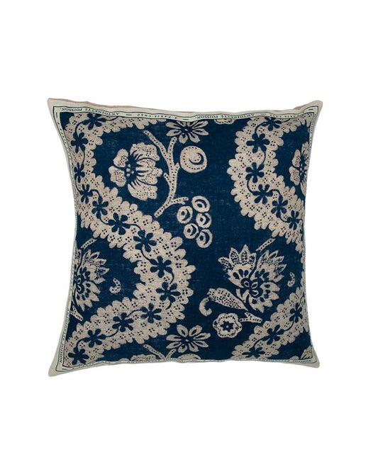 "Oratorio" Small Cushion | Antoinette Poisson Linen Cushion – Domino Paper Design - Bon Ton goods