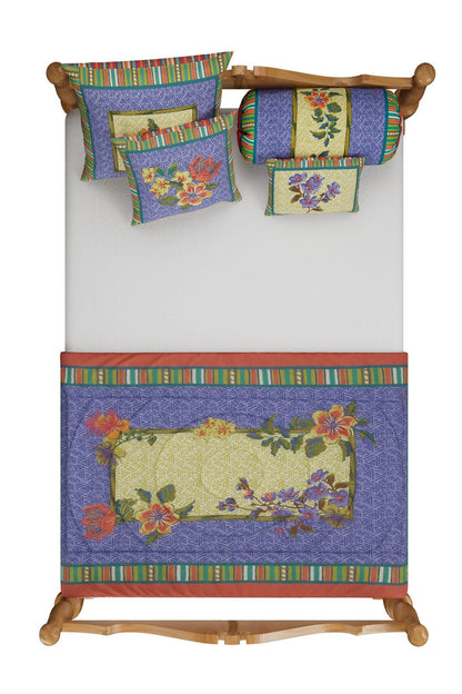 Oriental Garden Chutney Pervinch Pillow Cushion Cover 45x45 | Lisa Corti - Bon Ton goods