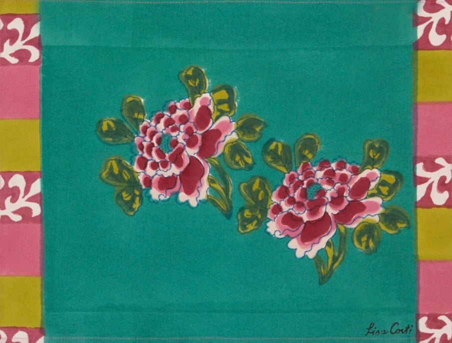 Ortensia Emerald - Placemat | Lisa Corti - Bon Ton goods