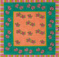 Ortensia Peach Emerald - Cotton Cloth - Bon Ton goods