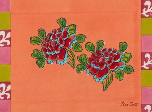 Ortensia Peach - Placemat | Lisa Corti - Bon Ton goods