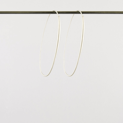 Oval Hoops White Gold | Ted Muehling - Bon Ton goods