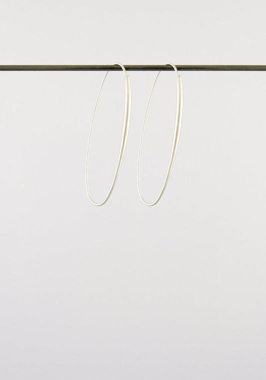 Oval Hoops White Gold | Ted Muehling - Bon Ton goods
