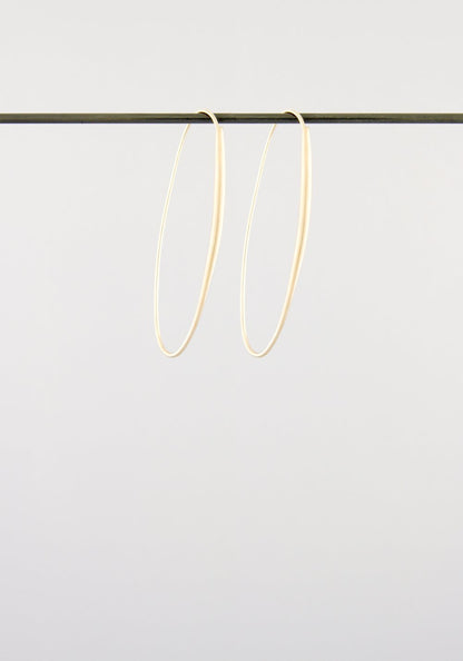 Oval Hoops Yellow Gold - Bon Ton goods