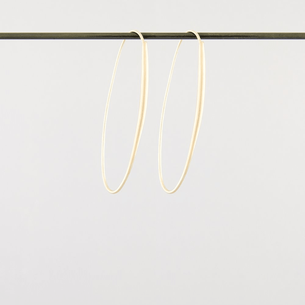 Oval Hoops Yellow Gold | Ted Muehling - Bon Ton goods