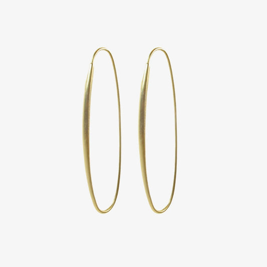 Oval Hoops Yellow Gold | Ted Muehling - Bon Ton goods