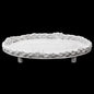 Oval Setsuko Herbal Braid Platter with Feet by Astier de Villatte, view 1