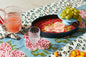 Oval Tray - Leopard Flower Red | Lisa Corti - Bon Ton goods