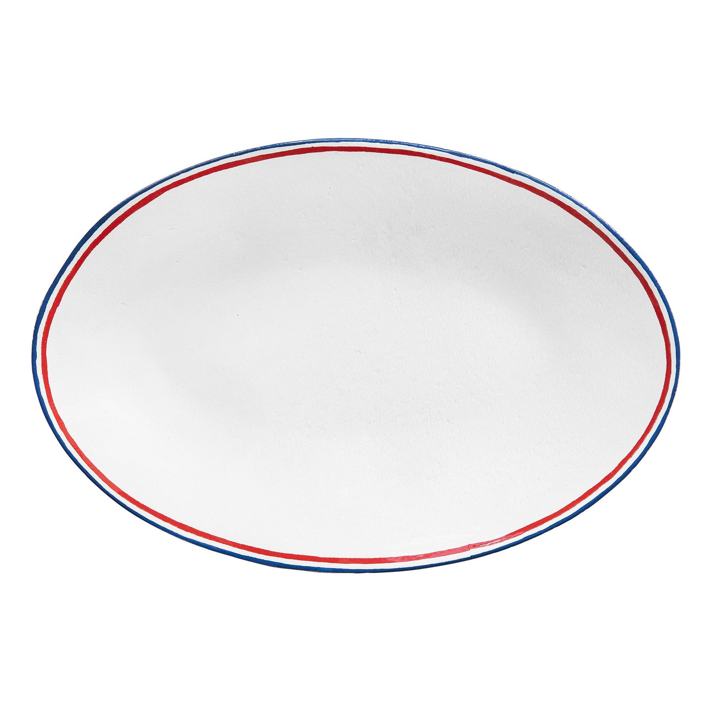 Oval Tricolore Platter | Astier de Villatte - Bon Ton goods