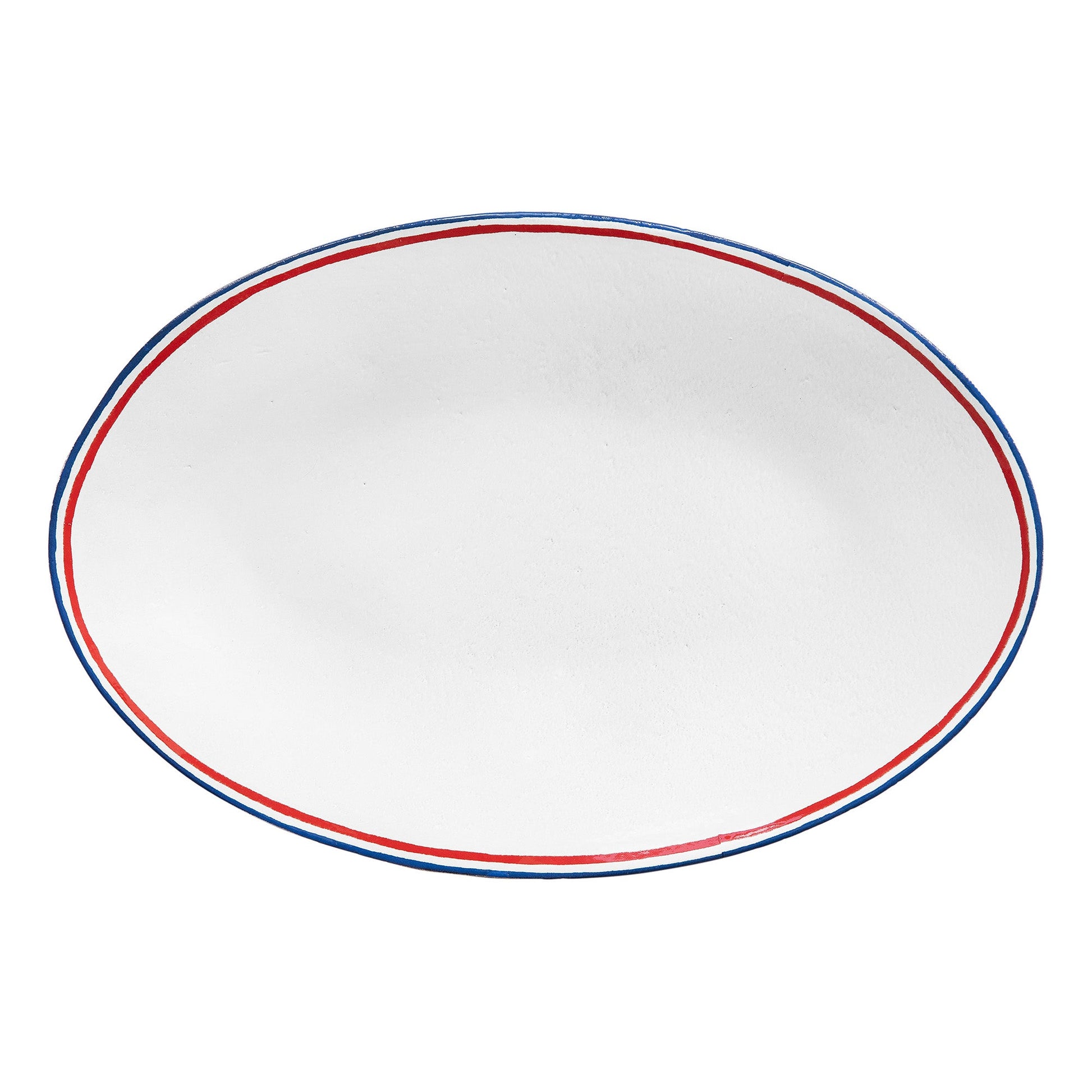 Oval Tricolore Platter | Astier de Villatte - Bon Ton goods