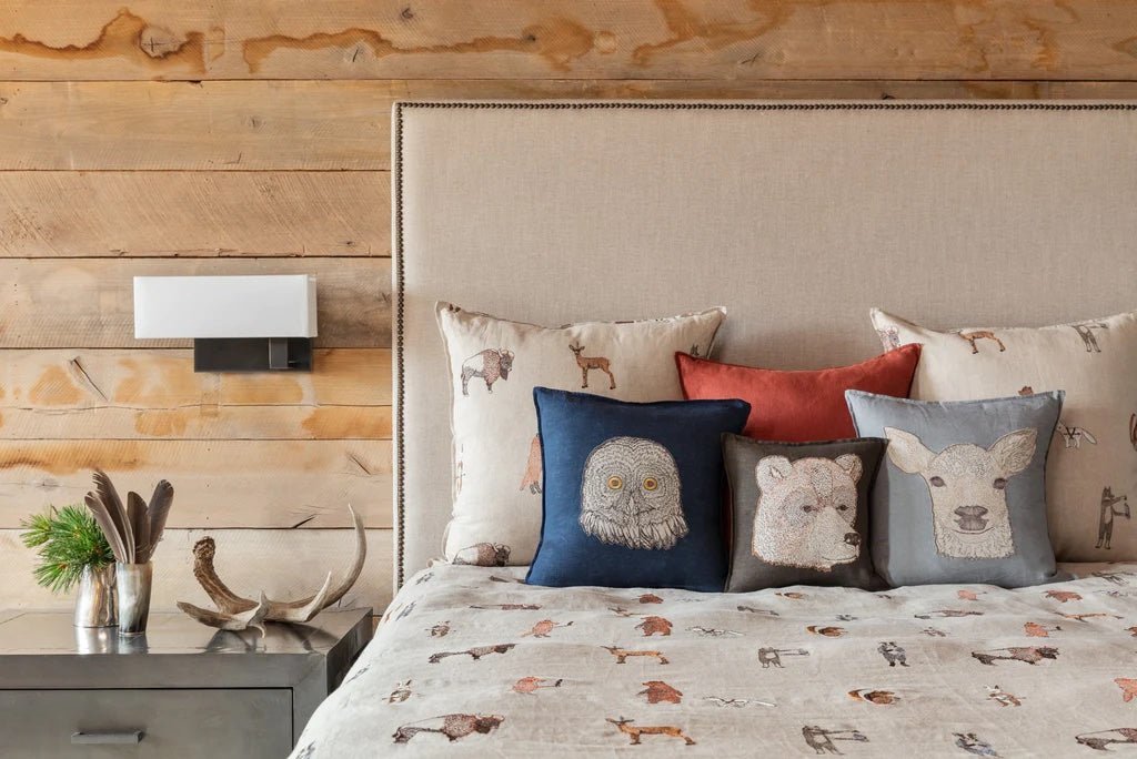 Owl Applique Pillow | Coral & Tusk - Bon Ton goods