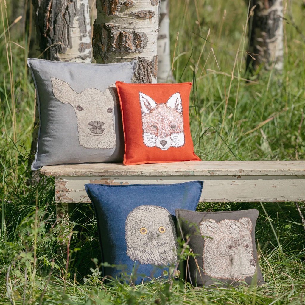 Owl Applique Pillow | Coral & Tusk - Bon Ton goods