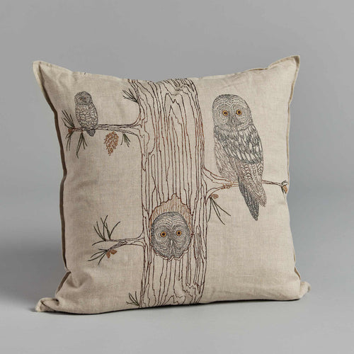 Owl Family Tree Pillow - Bon Ton goods