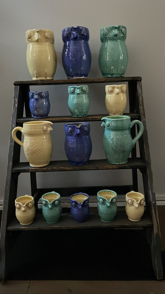Owl Pitcher | Handmade Erik Bendtsen Ceramics - Bon Ton goods