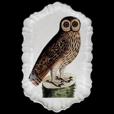 Owl Platter | Astier de Villatte: Exclusive Pre-Order Item - Bon Ton goods