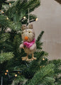 Owl with Pink Scarf Ornament | Christmas Ornament - Bon Ton goods