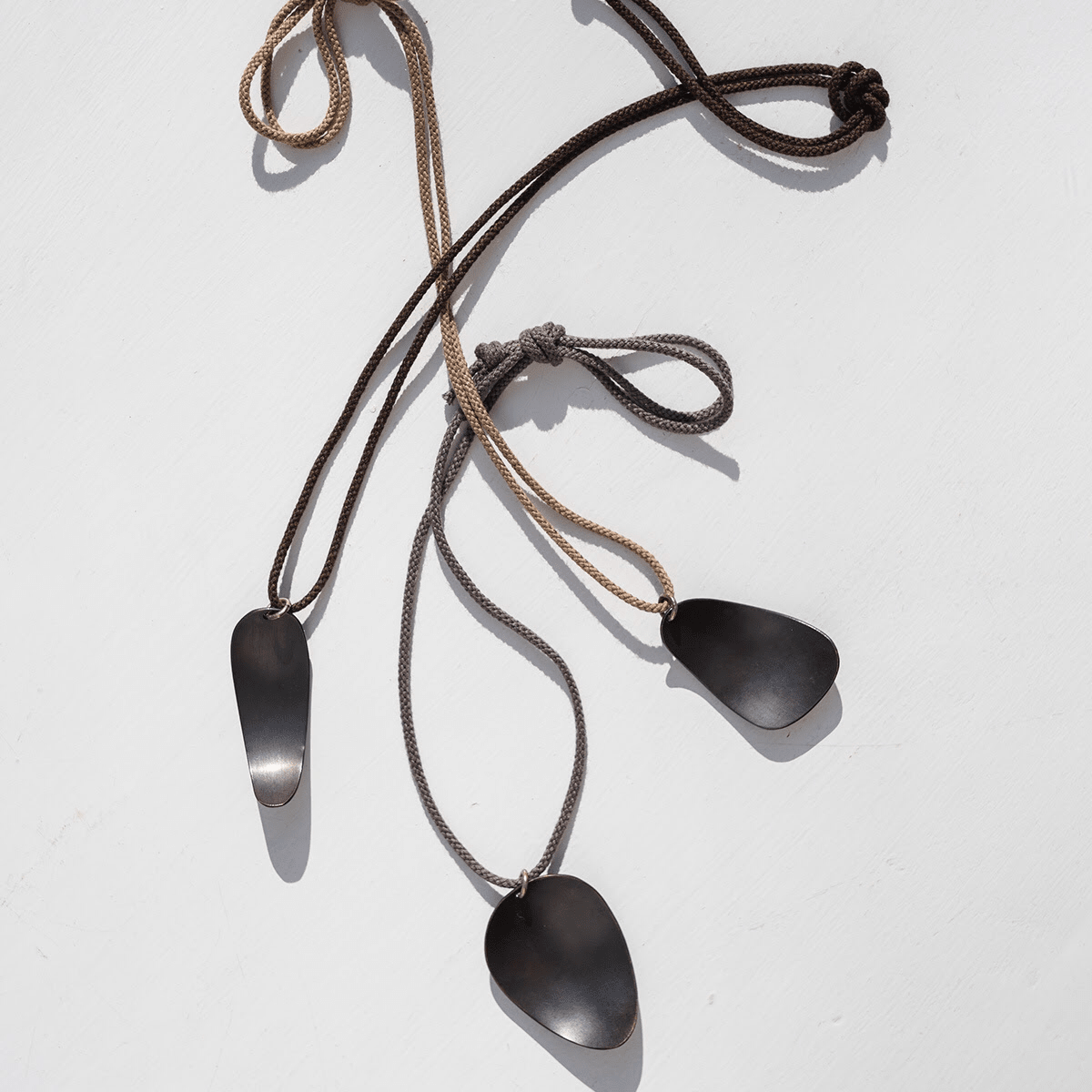 Oxidized Bronze Large Stone Pendant | Mikkel Brøgger - Bon Ton goods