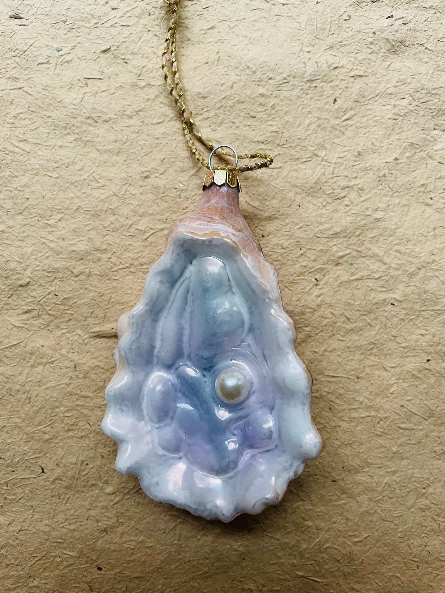Oyster Glass Ornament - Bon Ton goods