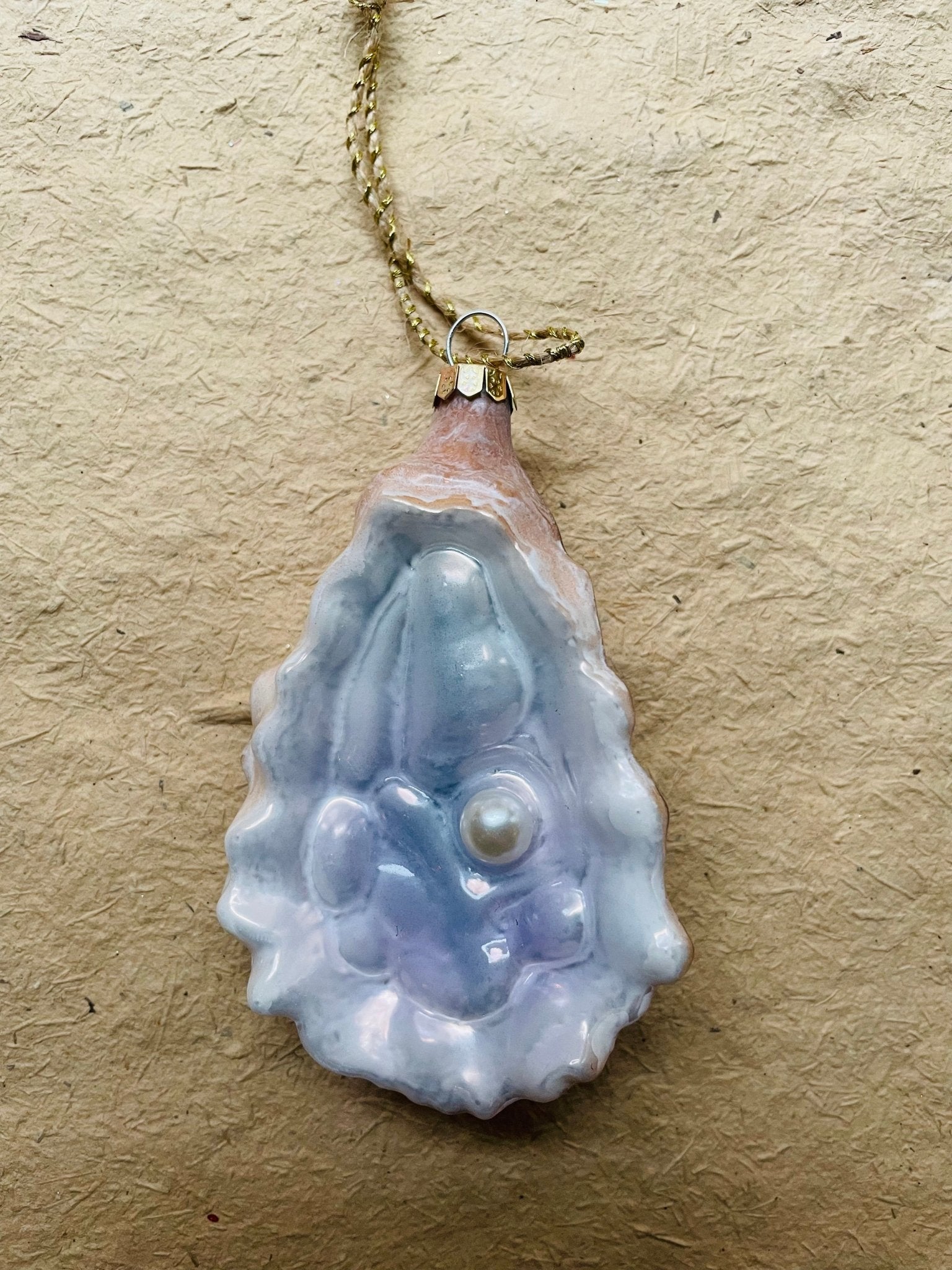 Oyster Glass Ornament - Bon Ton goods
