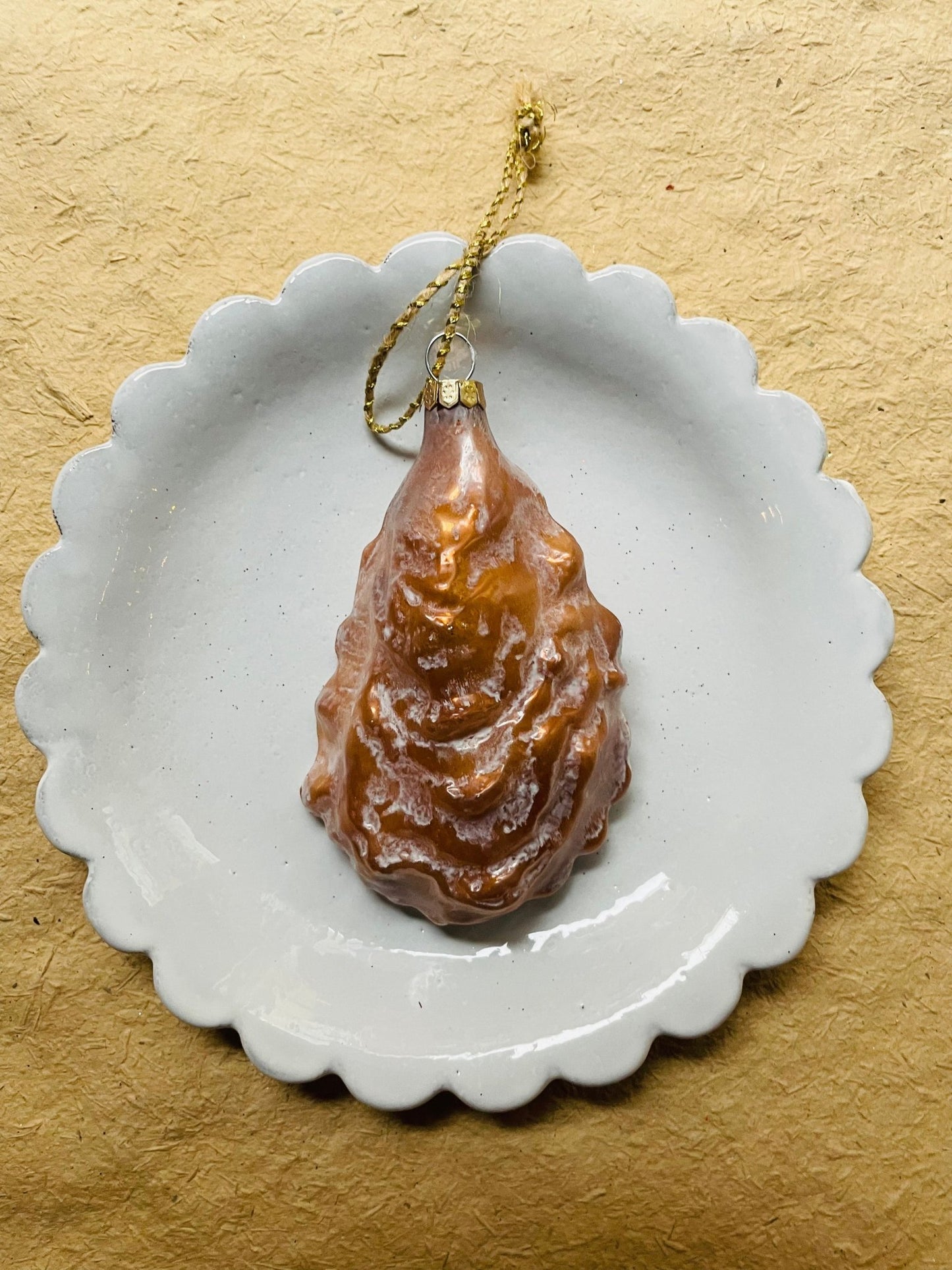 Oyster Glass Ornament - Bon Ton goods