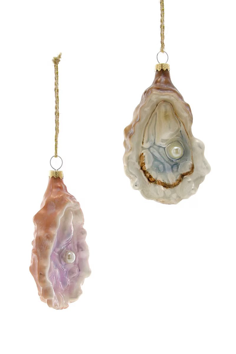 Oyster Glass Ornament - Bon Ton goods