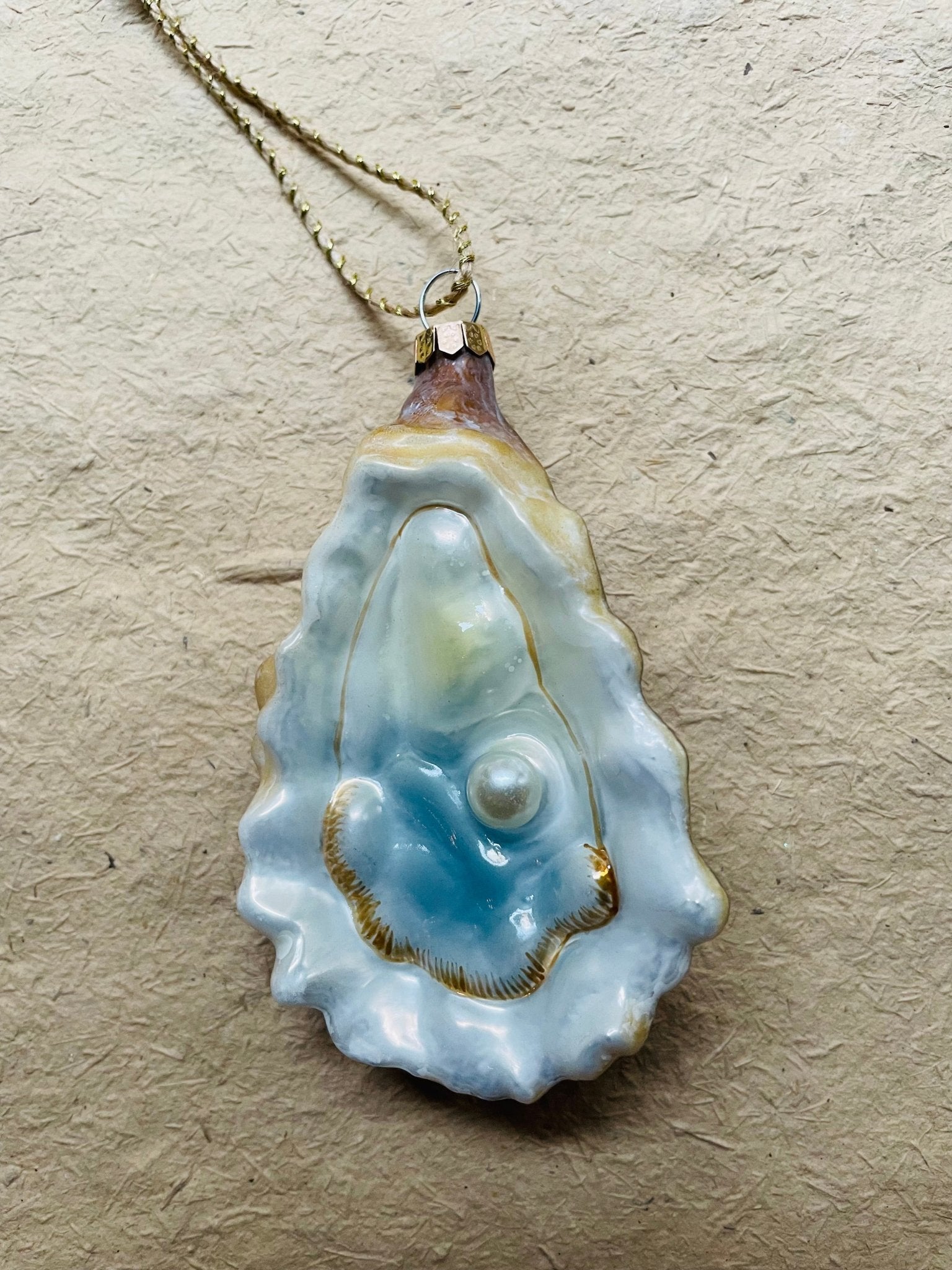 Oyster Glass Ornament - Bon Ton goods