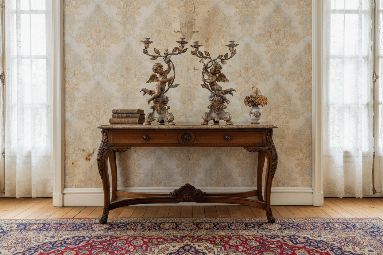 Pair of Figural Renaissance-Style Cherub Candelabras - Bon Ton goods