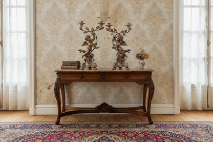 Pair of Figural Renaissance-Style Cherub Candelabras - Bon Ton goods