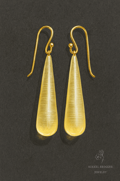 Pale Lemon Citrine Earrings | Mikkel Brøgger - Bon Ton goods