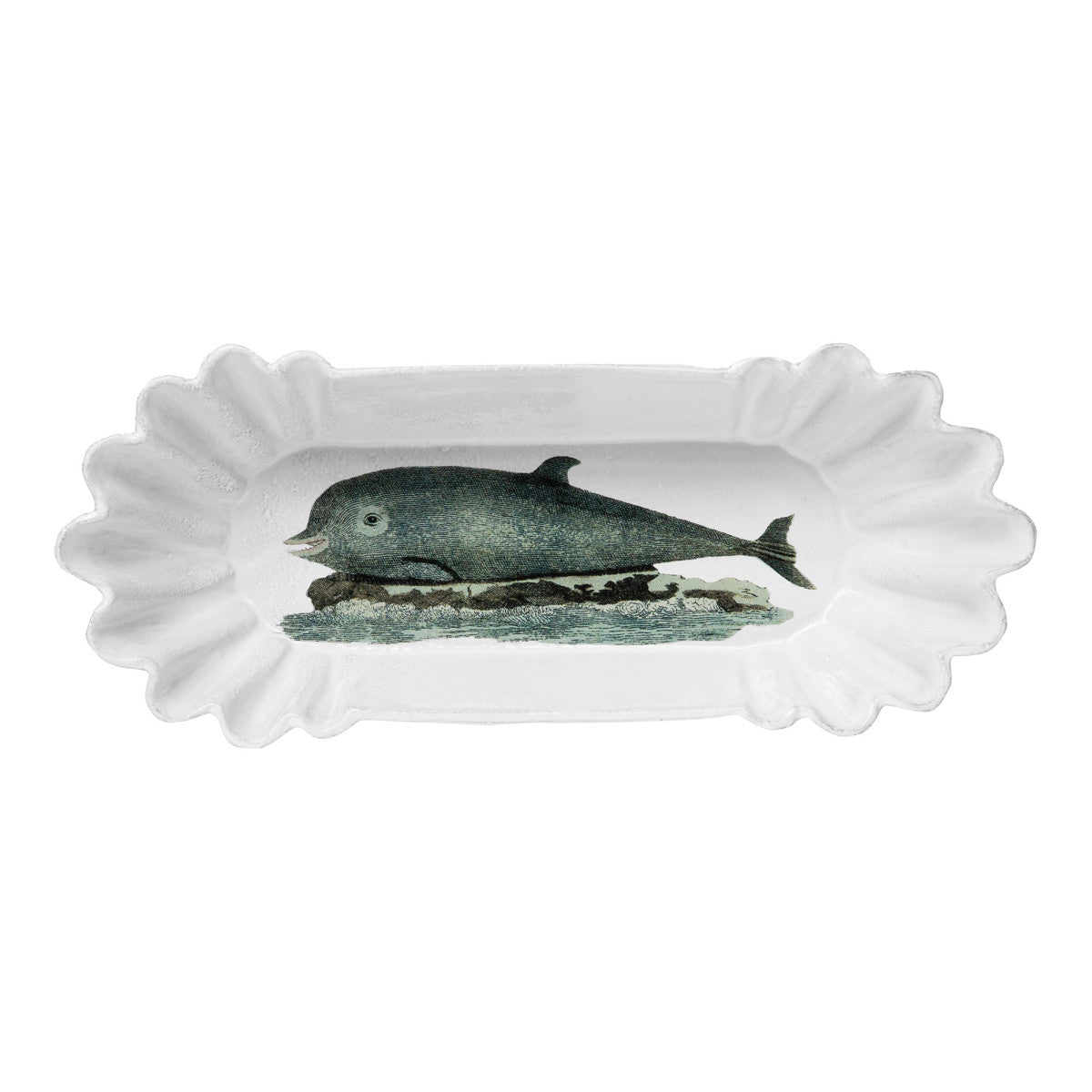 John Derian Panorama Dolphin Dish, set of 3 by Astier de Villatte, official product view